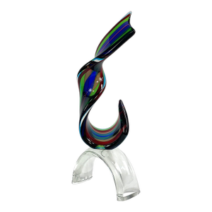 Late 20th Century M. Rossi Murano Glass Sculpture