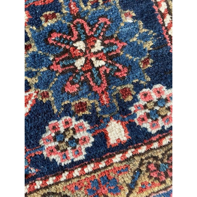 TRUE KING Mighty Iconic Antique Karaja Deep Strawberry Rug 10.6 x 13 For Sale In Milwaukee - Image 6 of 18