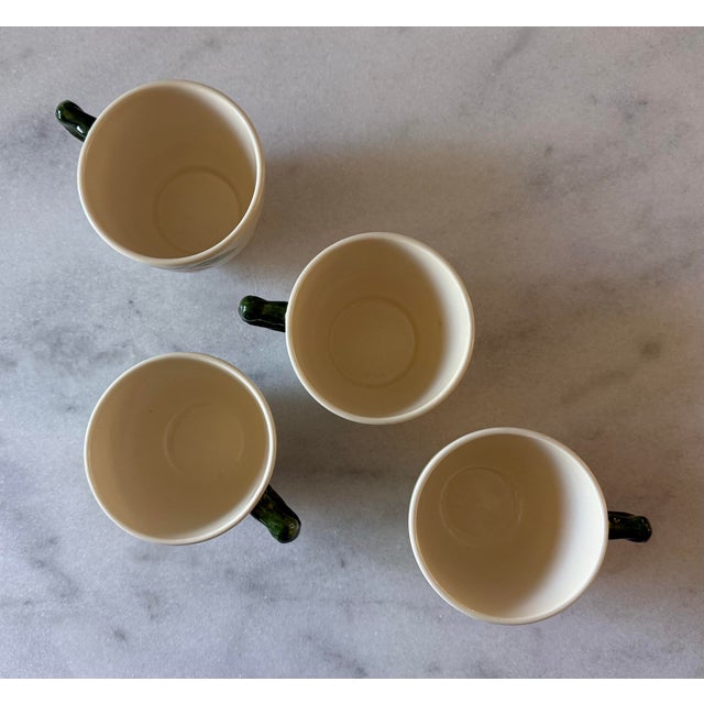 Ceramic Vintage Franciscan "Fresh Fruit" Coffee Cups - Set of 4 For Sale - Image 7 of 9