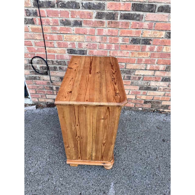 19th Century Pine Cabinet Side Table For Sale - Image 10 of 10