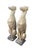 English Pair of Cast Stone Seated Greyhound Garden Statues For Sale - Image 3 of 9