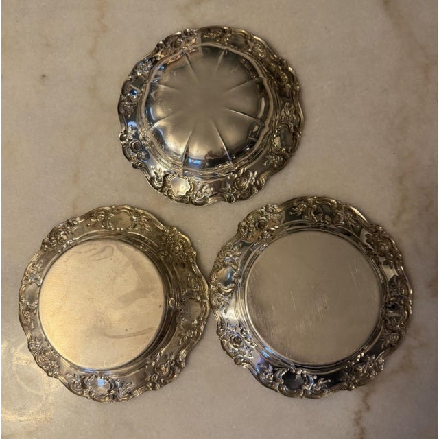 Silver Vintage Towle Silverplate 7" Old Master Bowls - Set of 3 For Sale - Image 8 of 8
