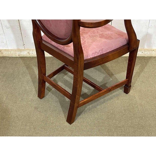 English Mahogany Armchair, 1970s For Sale - Image 6 of 18
