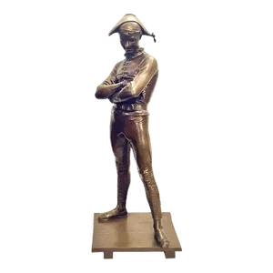 Antique Bronze Statue of Arlequin by Charles-René De Paul De Saint-Marceaux