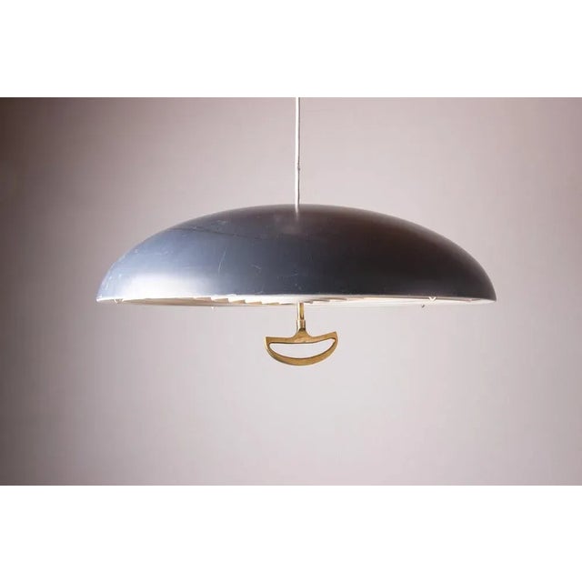 Metal Large Danish Metal California Suspension Light by Vilhem Wolhert & Jorgen Bo for Poulsen, 1960s For Sale - Image 7 of 13