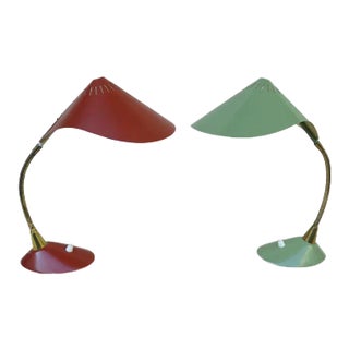 Cobra Desk Lamps from Cosack, 1950s, Set of 2 For Sale
