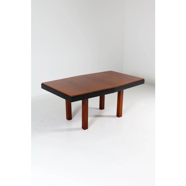 Teak Haagse School Extendable Table by Toko v/d Pol Semarang, 1920s For Sale - Image 3 of 9