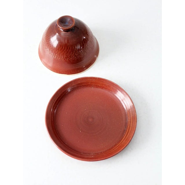 Vintage Studio Pottery Kitchen Cloche For Sale - Image 4 of 11