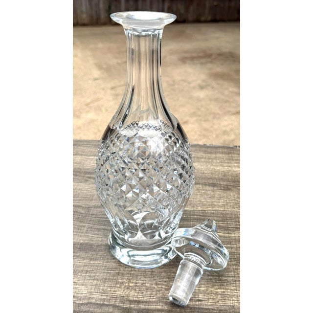 Contemporary Late 20th Century Waterford Colleen Short Stem Cut Crystal Wine Decanter Stopper Signed For Sale - Image 3 of 9