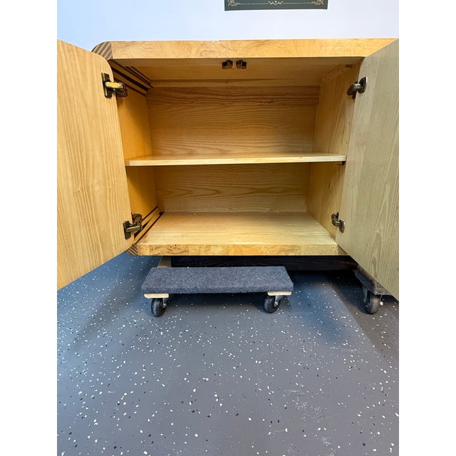 1970s Henredon Scene Two Collection Burled Olive Wood Credenza For Sale - Image 9 of 12