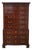 Baker Mahogany Inlaid Bow Front High Chest For Sale