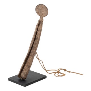 West African Senufo Hand-Forged Iron Rasp Gong For Sale