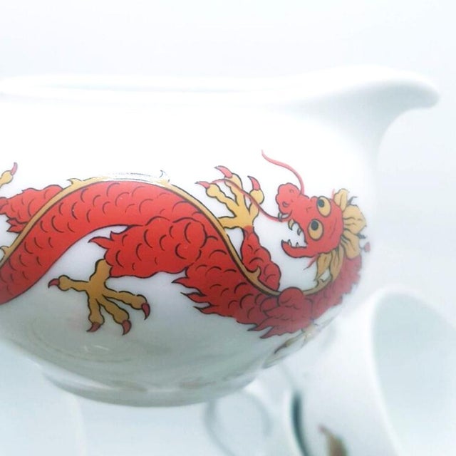 Bavarian Porcelain Dragon Tea Service, 1960s, Set of 15 For Sale - Image 3 of 13