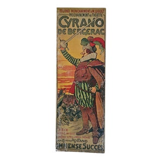 Cyrano de Bergerac Poster on Wood by Charles Verneau For Sale