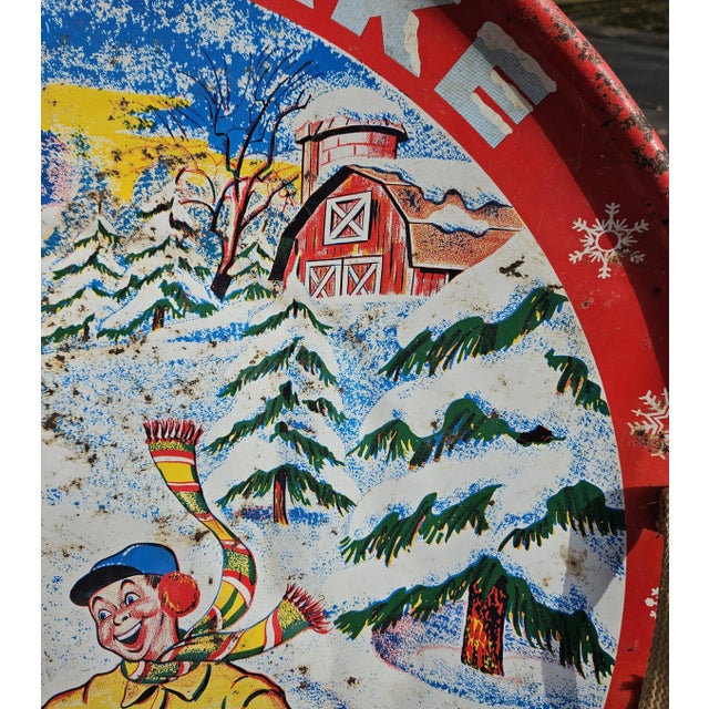 Late 1950''s Garton Toy Company, "Sno-Flake", Saucer-Style Sled For Sale - Image 10 of 12