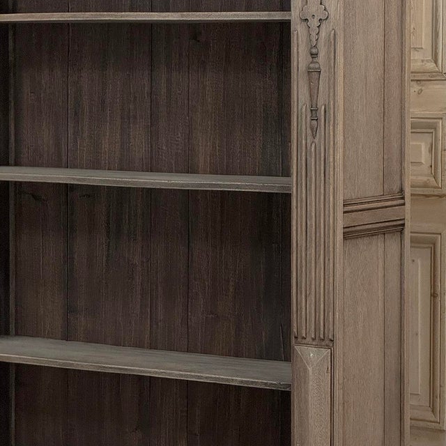 19th Century Renaissance Revival Stripped Oak Open Bookcase For Sale - Image 11 of 18