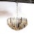 Modernist Hand-Blown Triedre Mixed Amber Murano Glass Chandelier For Sale - Image 9 of 12