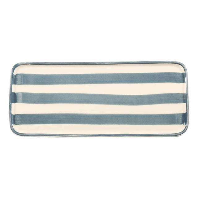 Lido Rectangular Plate - Set of 4 - Gray For Sale