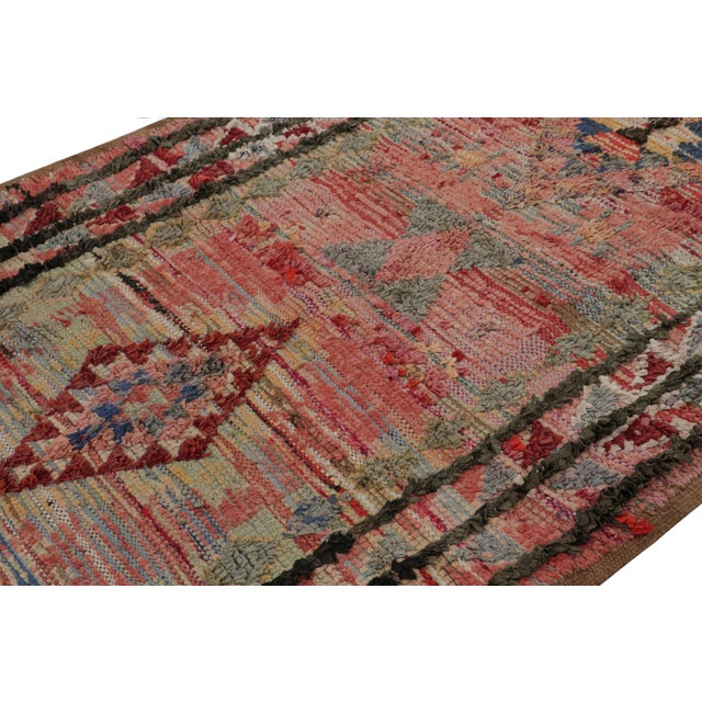Rug & Kilim Vintage Moroccan Rug in Red With Geometric Patterns, From Rug & Kilim For Sale - Image 4 of 7