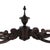Oversized Rococo Revival Floral Carved Walnut Marble Turtle Top Table C1890 For Sale - Image 4 of 10