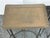 Egyptian Vintage Brass Tray + Wrought Iron Side Tables, Pair For Sale - Image 10 of 12