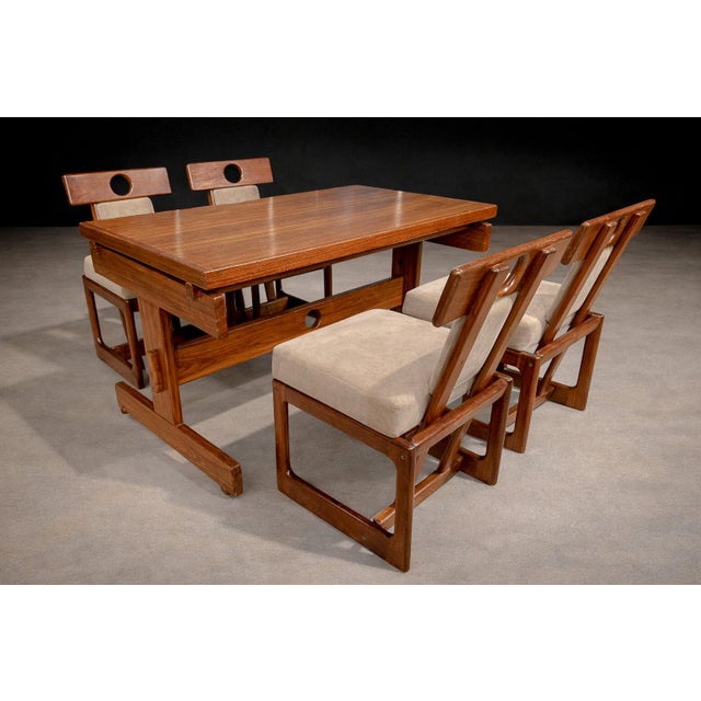 “Cuiaba” Dining Set in Hardwood, Sergio Rodrigues, 1970s For Sale In New York - Image 6 of 13