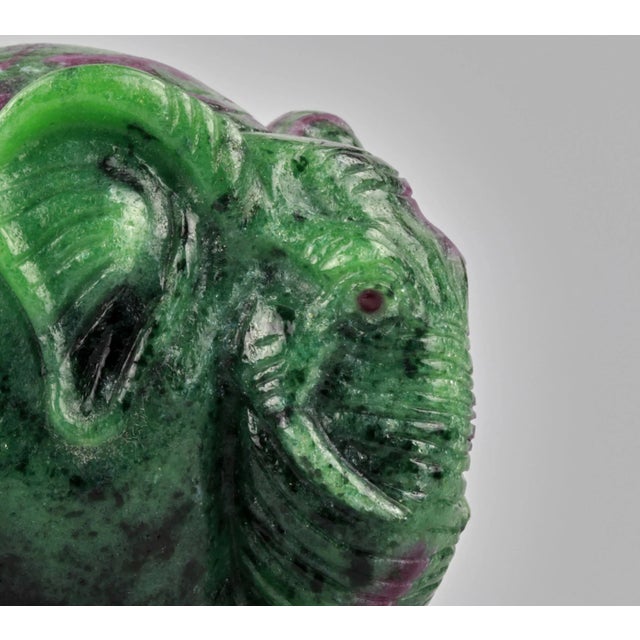 20th Century Elephant Carving in the Style of Faberge For Sale - Image 6 of 8