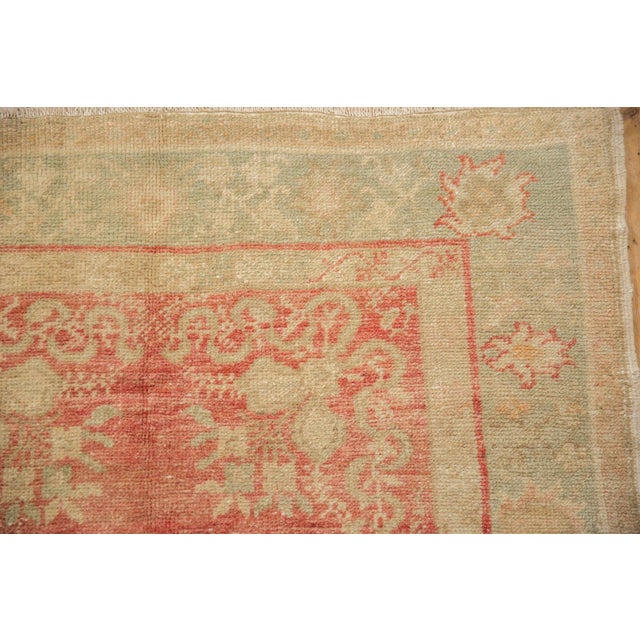 1960s Vintage Distressed Oushak Rug Runner - 3'2" x 6'7" For Sale - Image 5 of 8