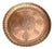 Large Circular Copper and Mixed Metal Tray, 1900s For Sale