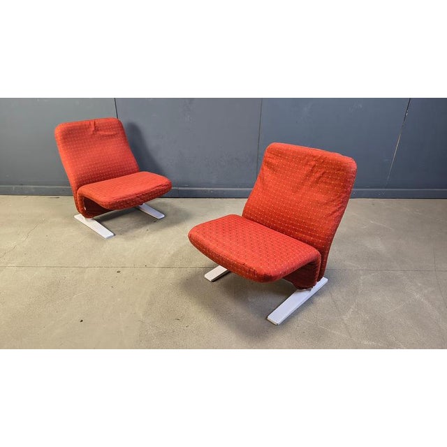 1960s Concorde Chairs from Pierre Paulin, 1960s, Set of 4 For Sale - Image 5 of 16