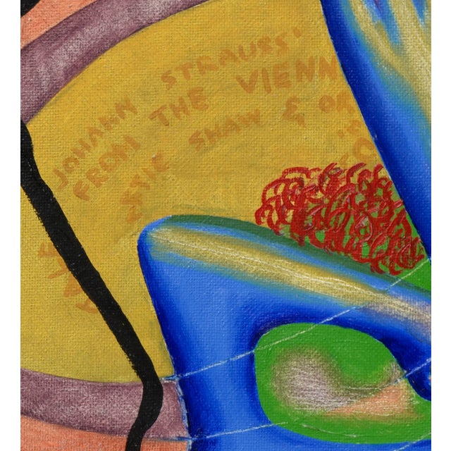 American Johann Strauss & Artie Shaw - Mid Century Modern Abstract by Clark Blocher For Sale - Image 3 of 3