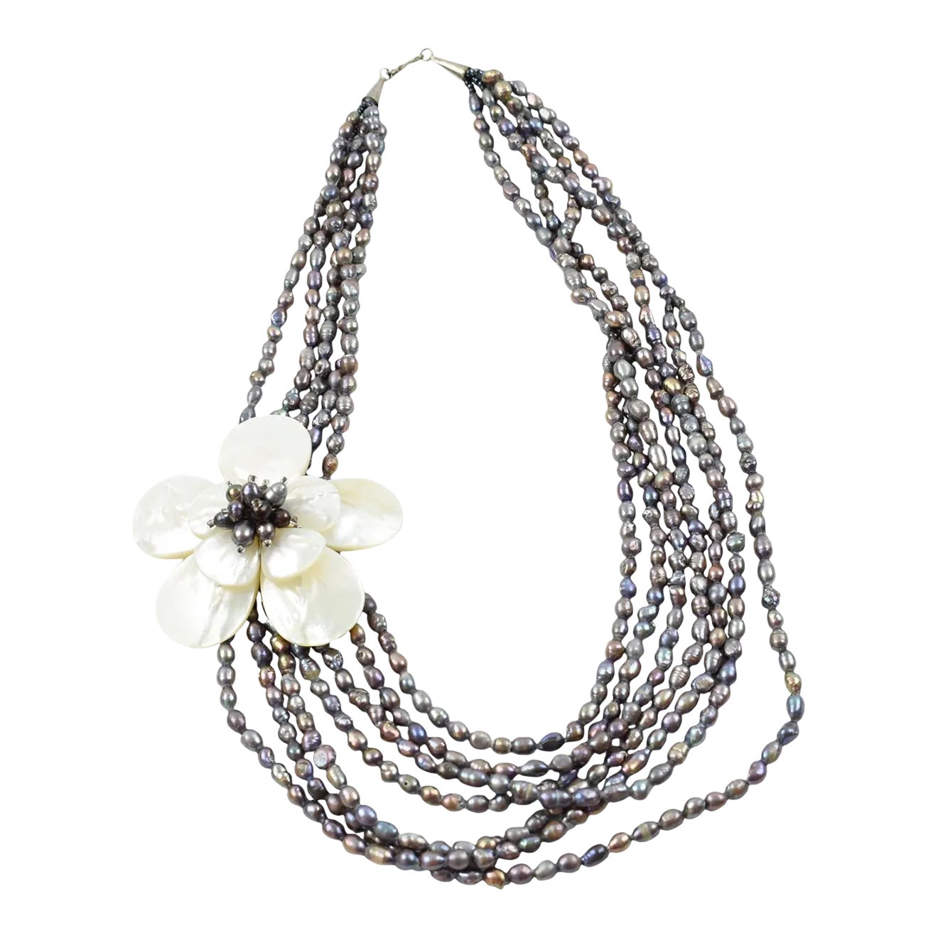 Trendy Starfish Shell Pearl Tassel Choker Necklace