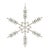 Contemporary Jeweled Metal Snowflake Ornament (Set of 6) For Sale - Image 3 of 4