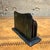1950s Vintage Dark Green Leather Letter Rack Mail Sorter For Sale - Image 5 of 10