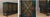 Artisan Hand-Painted Credenza with Geometric Star Inlay and Gilded Details For Sale - Image 3 of 4