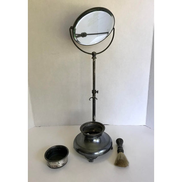 Antique Shaving Mirror and Brush Chairish