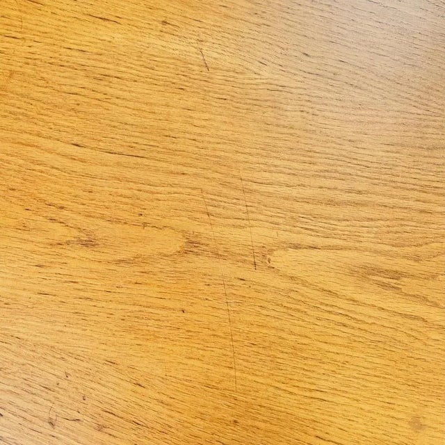 1970s Italian Modern Round Dining Table in White Metal and Wood, 1970s For Sale - Image 5 of 13