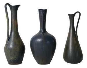 Swedish Ceramic Vessels by Gunnar Nylund for Rörstrand, 1950s, Set of 3