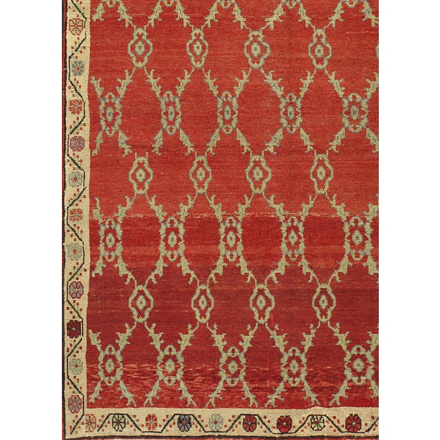 Vintage Circa 1940 Turkish Red Anatolian Area Rug, 5ft 8in X 10ft 7in For Sale - Image 4 of 8
