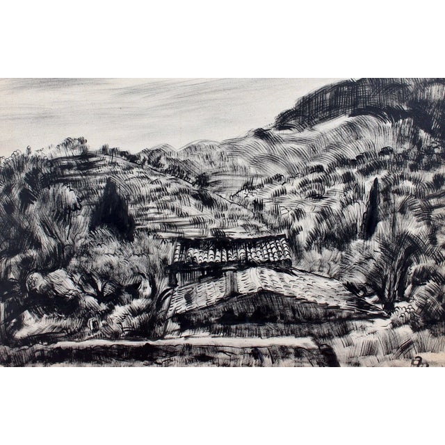 Mediterranean Landscape II by Pierre Dionisi, 1930s For Sale - Image 16 of 16