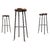 Vintage French Wrought Iron Bar Stools, 1960s, Set of 3 For Sale - Image 13 of 13