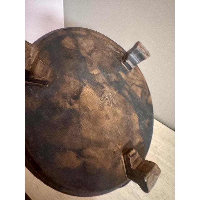 Vintage Sculptural Artisan Studio Pottery Teapot Signed For Sale In West Palm - Image 6 of 12