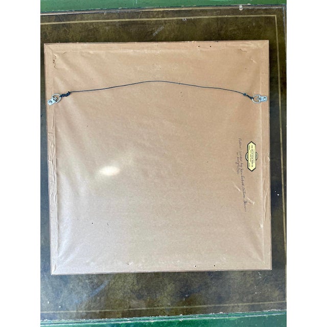 Textile 1970s Yellow Yarn Crewel in Patchwork Design For Sale - Image 7 of 7