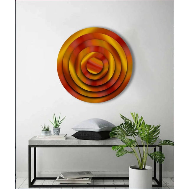 Sumit Mehndiratta, Layered Optics 5, 2022, Mixed Media on Wood Panel, in Flawless conditions. This piece is attributed to...