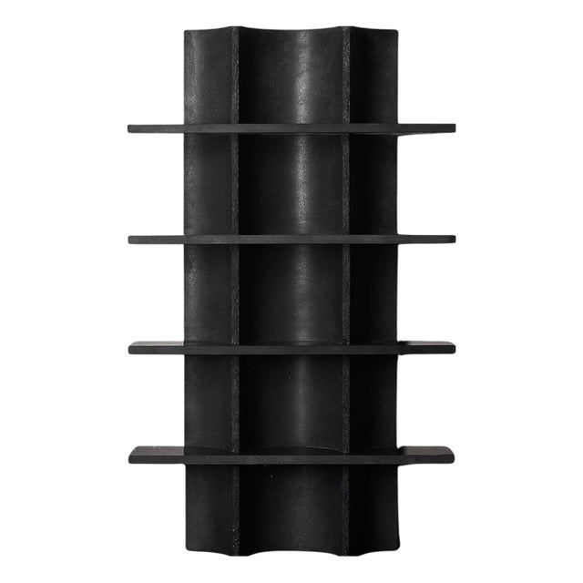 Arcaica Bookcase in Lava Stone Marble by Bufalini Marmi For Sale