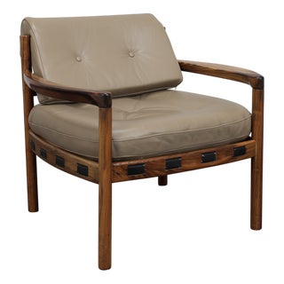 Mid-Century Modern Leather Lounge Chair by Sven Ellekaer for Coja, Netherlands, 1960s For Sale