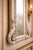 1980 European Baroque Silver Wood Floor Mirror For Sale - Image 4 of 7