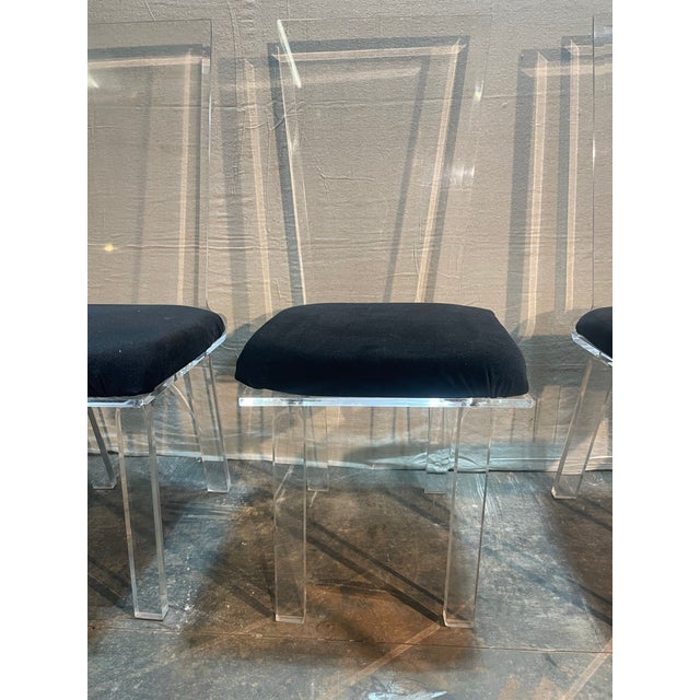 Early 21st Century Modern Lucite Dining Chairs - Set of 12 For Sale - Image 5 of 9