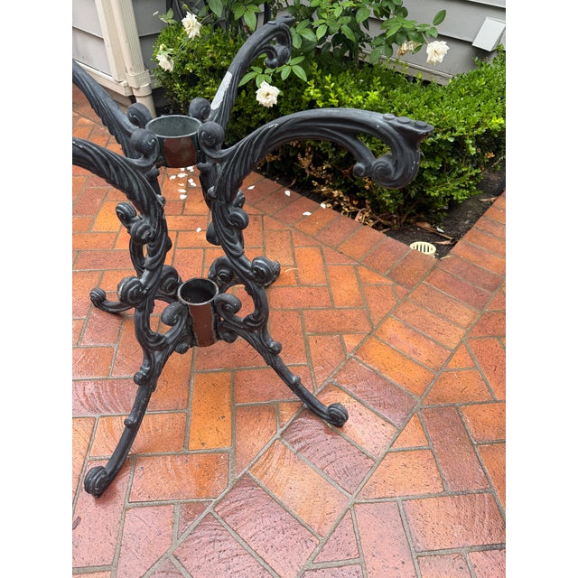 Molla Vintage Hollywood Regency Molla Cast Aluminum Table Base For Sale - Image 4 of 8