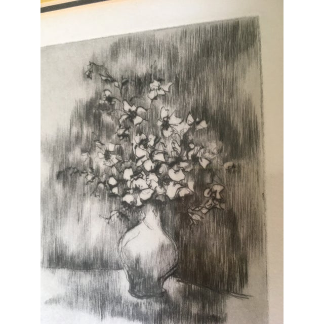 1968 Lithograph by Japanese Artist, Yoko Mori Signed / Numbered (4/6), Framed For Sale In Charlotte - Image 6 of 11